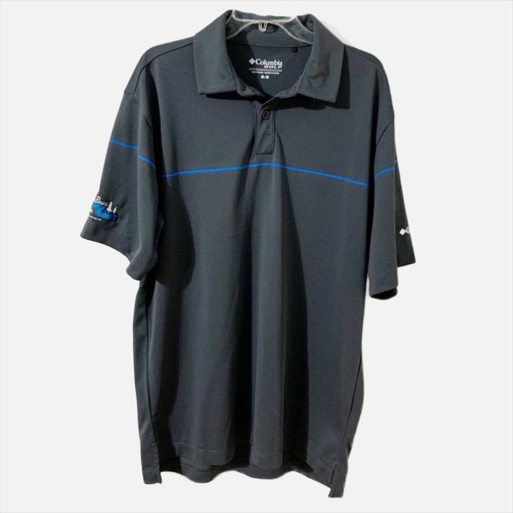 Columbia Golf Omni-Wick Myakka Pines Golf Club Polo Shirt Collared Three Button